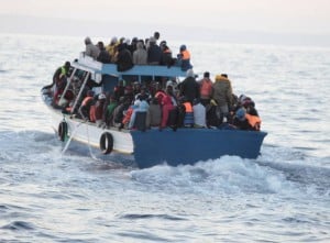 A typical rickety over-crowded migrant boat (File photo)