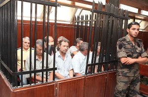 The accused during their June 2012 military trial