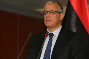 Prime Minister Ali Zeidan at press conference 160113 by Hosam Turkia