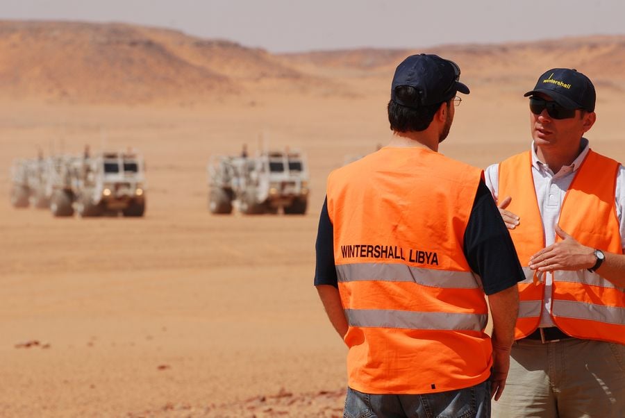 A Wintershall seismic team in Libya early this year