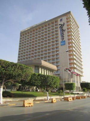 Rezidor's Radisson Blu A-Mahary in Tripoli, closed last year (File photo)