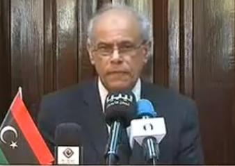 Justice Minister Salah Al-Marghani addressing illegal detention of public prosecutor, during press conference.