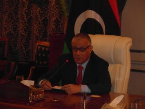 Prime Minister Ali Zeidan denies Libya link . . .[restrict]to Niger bombings (Photo: Sami Zaptia).