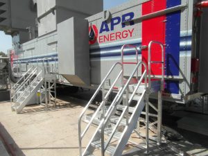 The mobile APR generators in Furnaj station, Tripoli, were operating when Libya Herald toured the station on a visit organised by the Electricity Minister in 2013 (photo: Sami Zaptia).