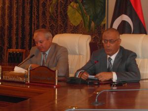 SAM_2958 Prime Minister Ali Zeidan Oil Minister Abdelbari Arusi 050813