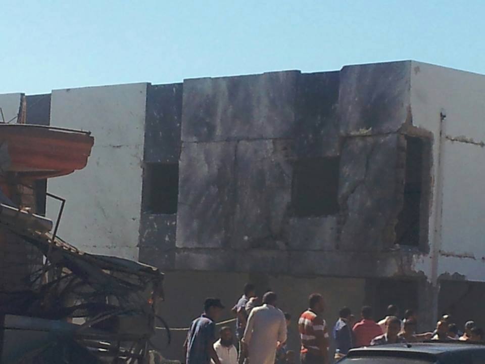 The police headquarters and National Security offices in Gubba today