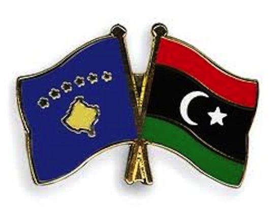 Kosovo Libya flags