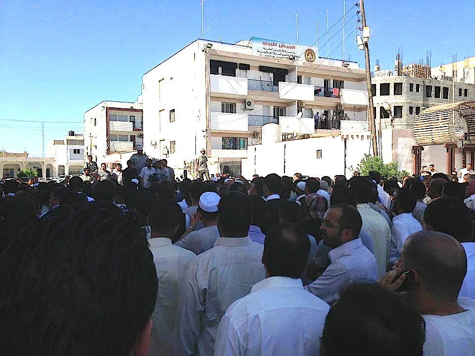 The funeral today of Abdurrauf Al-Sahli in Misrata