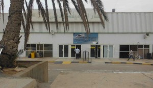 Mitiga Airport's main entrance (Photo: Nigel Ash, Libya Herald)