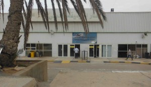 Mitiga Airport's main entrance (Photo: Nigel Ash, Libya Herald)
