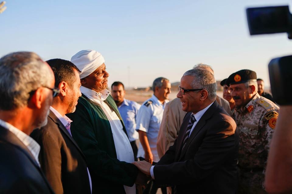 Zeidan in Tobruk yesterday when the terminal reopening seemed a done deal