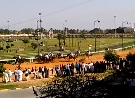 Racing at Busetta racecourse in Tripoli
