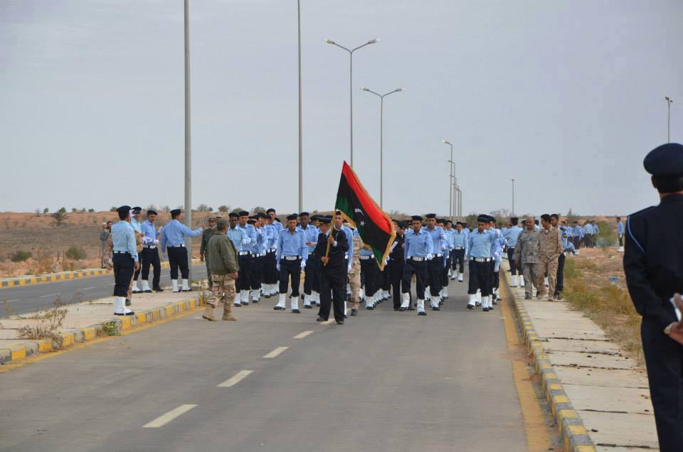 New border guards from the Jebel Nafusa at their passing-out parade in Jadu