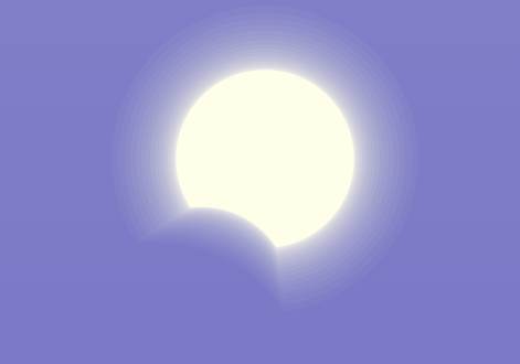 A representation of what the eclipse could look like in Tripoli tomorrow, in the right weather conditions (Photo: Time and Date)