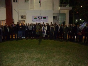 A group photo of ITEC trainees at the Indian Ambassador's residence in Tripoli (Photo: Sami Zaptia).
