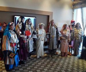The members of the IWiL group dress up in traditional Libyan clothes at their December gathering (Photo: IWiL)