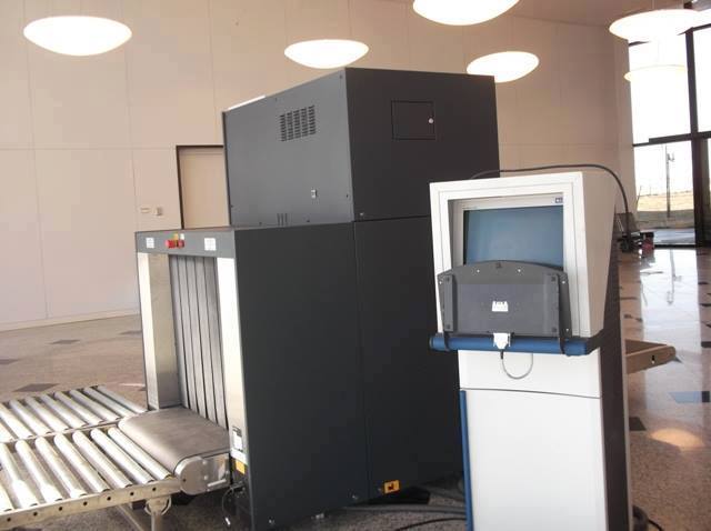 Scanning equipment set up at Sirte airport for customs there
