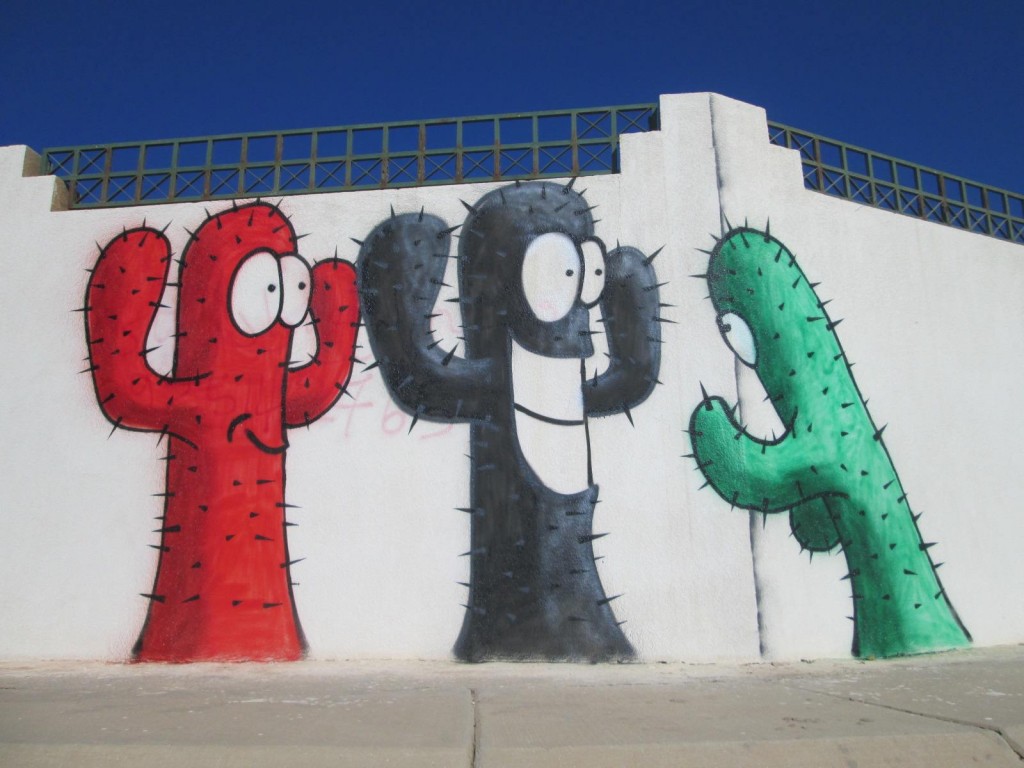 One of Danger De Coup's many Cacti artworks (Photo: Luke Maginness)