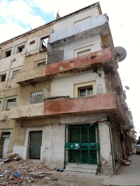 The inside of the house collapsed, leaving the outer walls standing (Photo: Aimen Eljali)