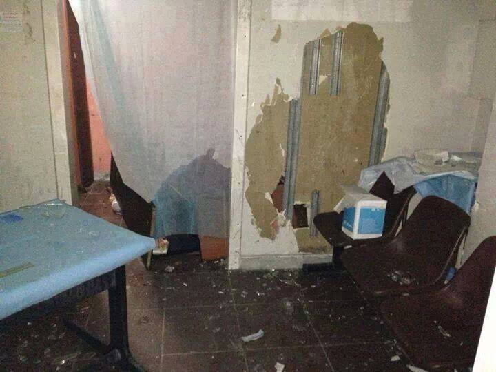 Scenes of destruction at Tripoli Central Hospital