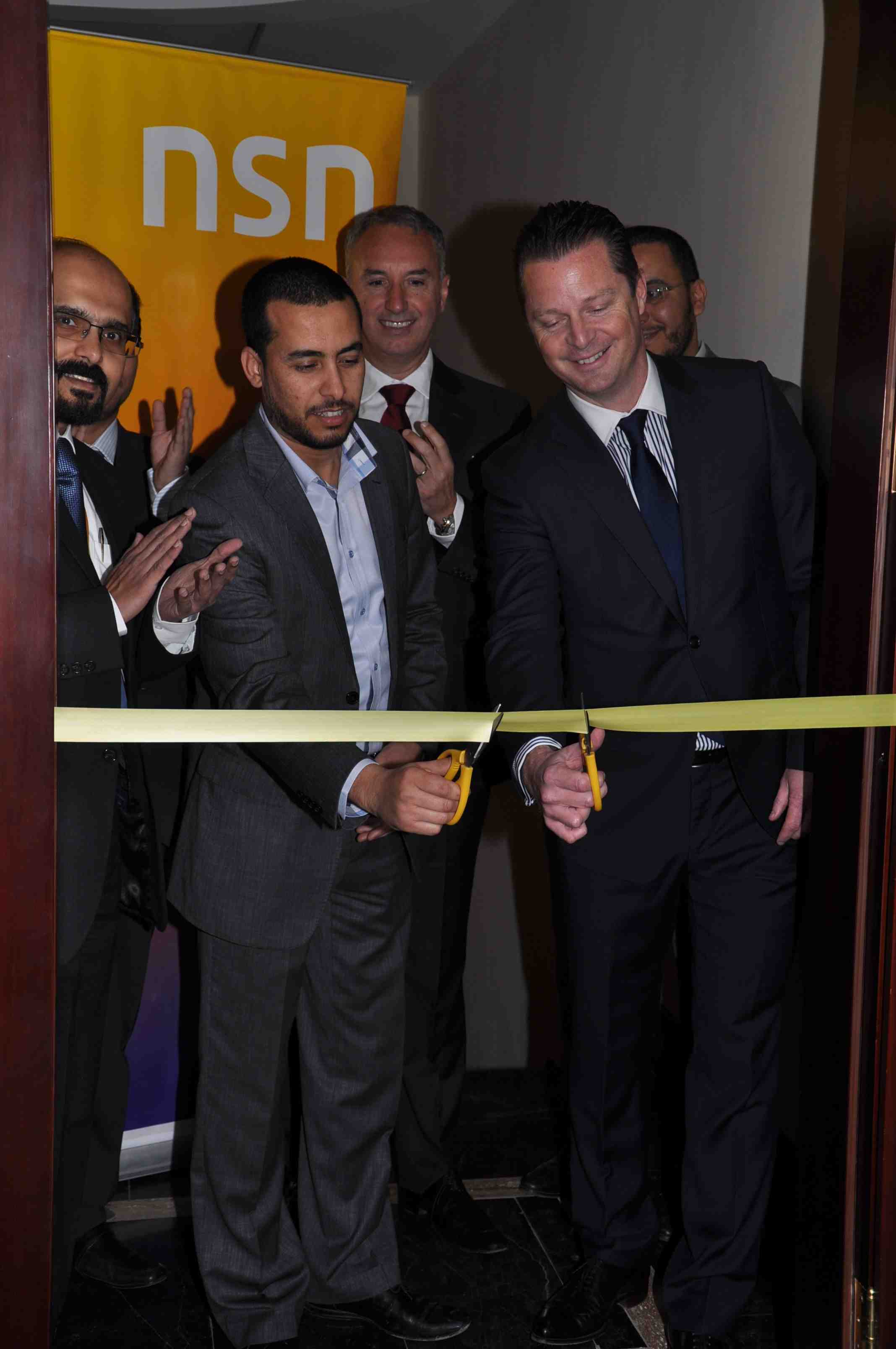 Igor Leprince and Faisel Gergab open NSN's Tripoli offices