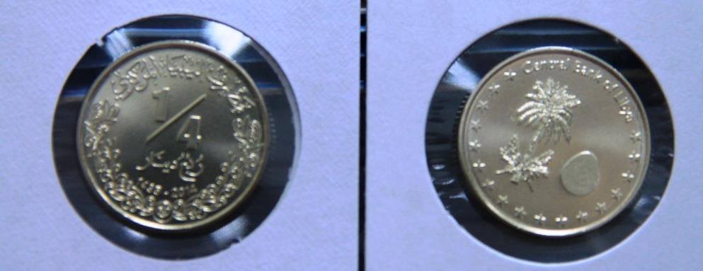New quarter Libyan dinar (Photo:CBL)