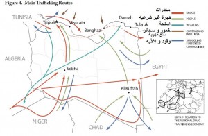 The USIP study on illicit trade in Libya concluded that subsidies contribute to Libya's instability (Map: USIP).