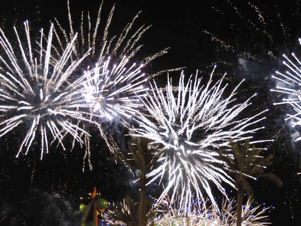 Fireworks display in Martyrs' Square (Photo:Callum Paton)
