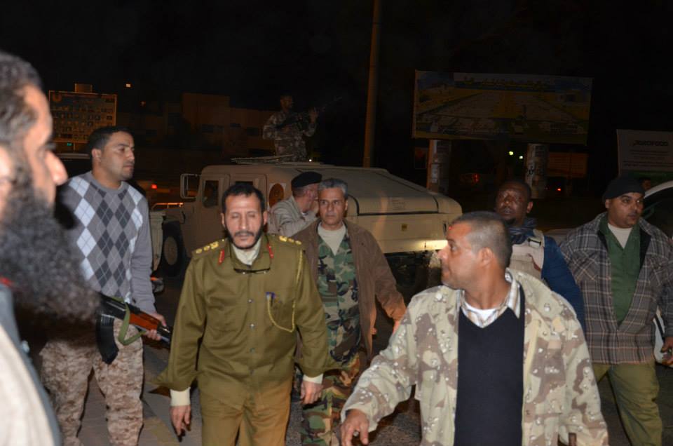 Head of Benghazi Joint Security Room, Colonel Abdullah Saaiti, in Benghazi last night