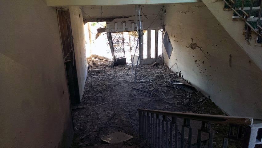 Extensive damage to the Scouts and Guides building in downtown Benghazi (Photo:Libya Scouts and Guides Organisation) 