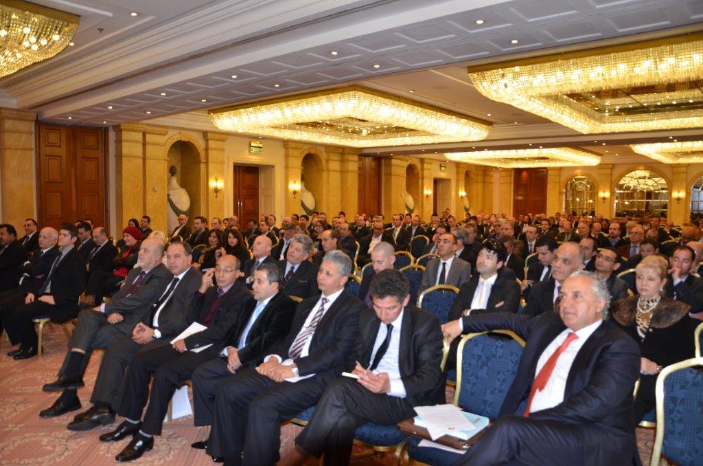 Businessman Husni Bey listens to speakers at the forum (Photo: Maltese Foreign Ministry)