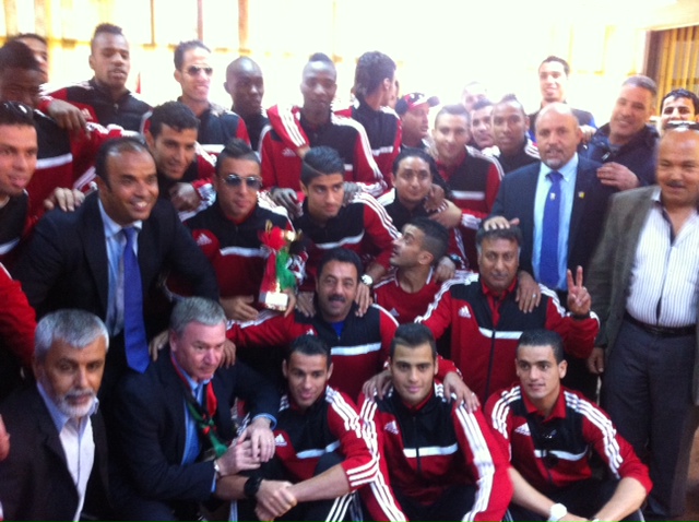 The team before leaving Benghazi this afternoon (Photo: Richard Galustian)