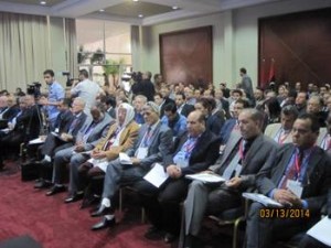 The Libyan Moroccan business leaders meeting in Casablanca on 13 March (Photo: Tripoli Chamber of Commerce).
