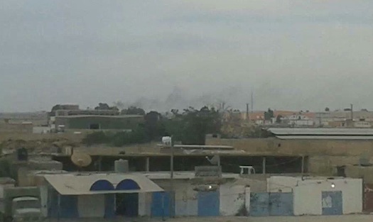 Clashes in Ajdabiya (Photo: Facebook)