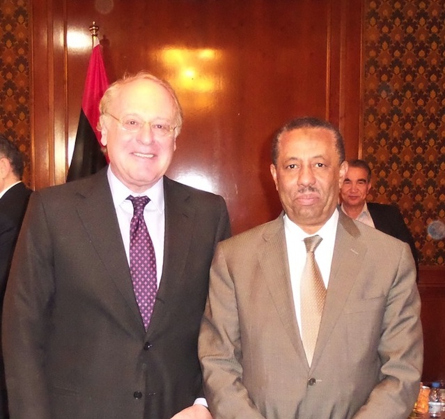 Paulo Scaroni and Abdullah Al-Thinni (Photo: Eni)