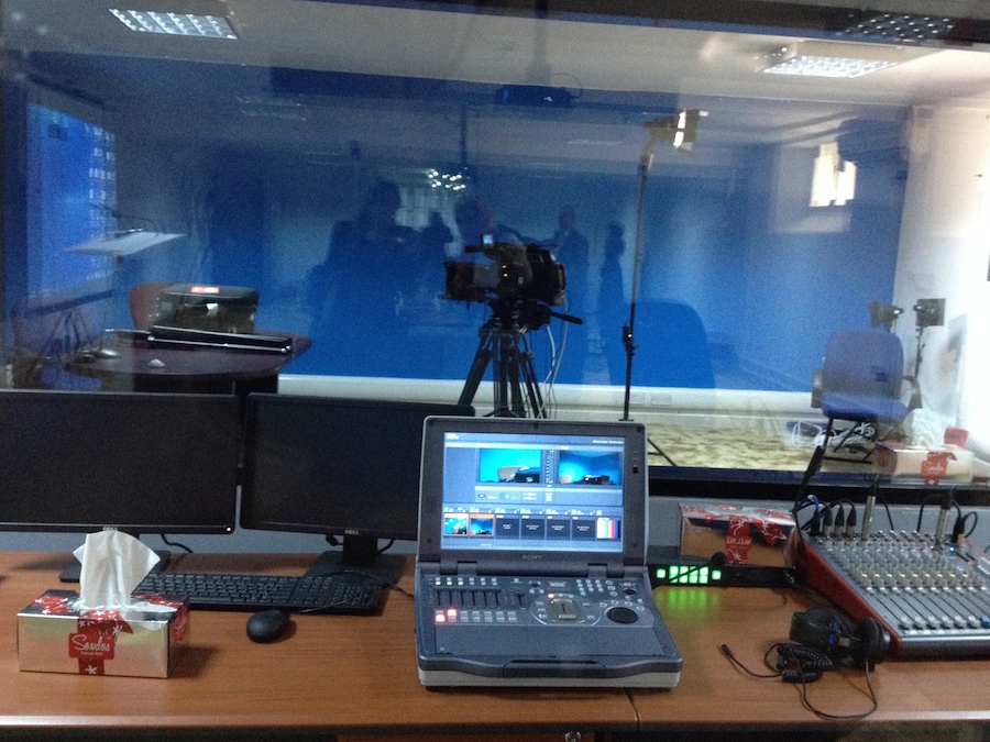 Tripoli University's new media lab (Photo: Tom Westcott)