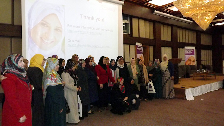 Libyan women at yesterday's Springboard event (Photo: Taziz Hasairi)