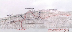 Tripoli's proposed above-ground LRT system consisting of stations over kms (Photo: Railways Board).