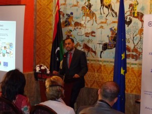 Second Deputy Head of the GNC Salah Makhzoum at the EU media support launch (Photo: Sami Zaptia).