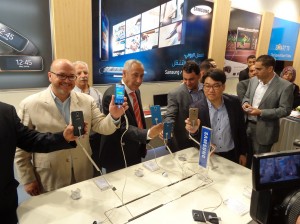 The Samsung Galaxy S5 was officially launched by its authorized distributor Tawasel today at an even in Tripoli to start as part of the worldwide sales launch on Friday 11 April (Photo: Sami Zaptia).