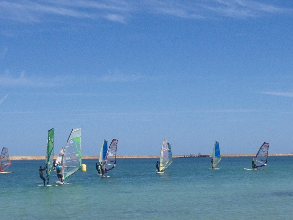 Windsurfers at the Tripoli competition (Photo: Adela Suliman)