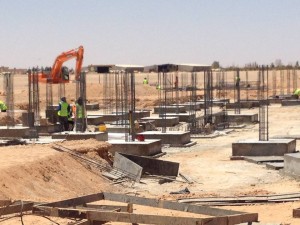 The Brak civilian airport upgrade will include a two-floored administration block (Photo: Mhemmad Alajili).
