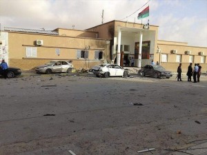 A bomb exploded at the Ajdabiya Courthouse (