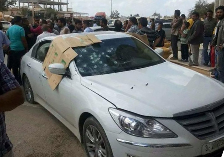 Ibrahim Senussi's car (Photo: social media)