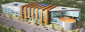 Digital image of planned 17th of February Library taken from Hyundai Engineering Co., Ltd's video presentation