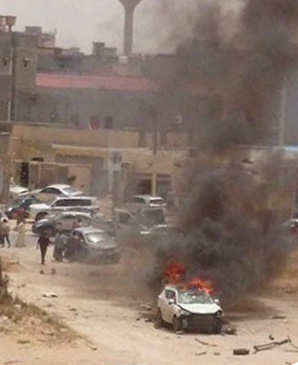 Explosion in Salahadeen (Photo: Social media)