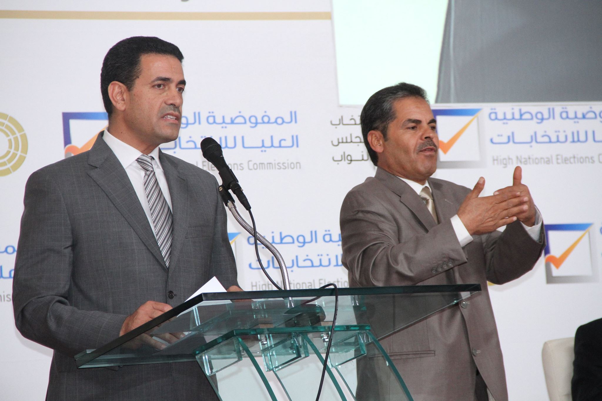 Emad Al-Sayeh speaking at HNEC headquarters (Photo: HNEC)