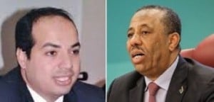 Caretaker Prime Minister Abdullah Thinni (right) promised to handover to newly elected Ahmed Maetig (left) if the courts rule that his election was legal