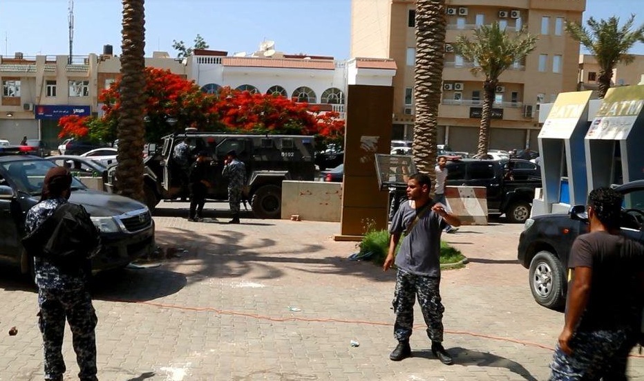 Security forces arrive at Aman Bank