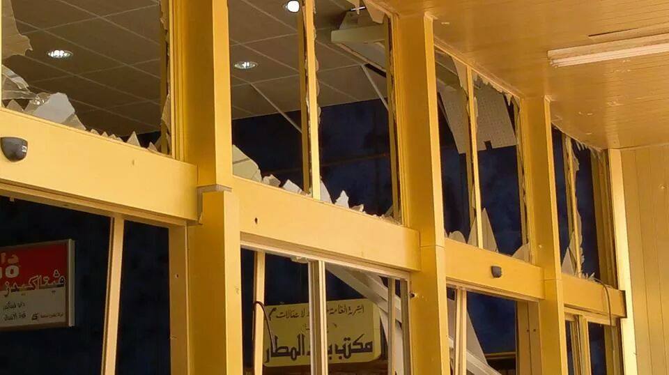 Damage at the newly refurbished departure lounge (Photo: Social Media)